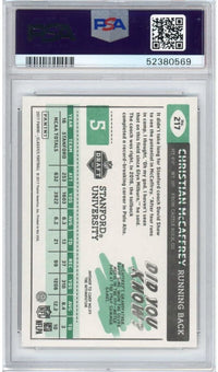 Graded 2017 Panini Classics Christian McCaffrey #217 Rookie RC Football Card PSA 10 Gem Mint