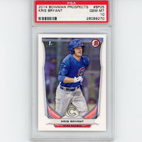 Graded 2014 Bowman Prospects Kris Bryant #BP25 Rookie RC Baseball Card PSA 10 Gem Mint