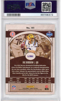 Graded 2020 Panini Legacy Joe Burrow #141 Rookie RC Football Card PSA 10 Gem Mint