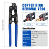 1/2" & 3/4" Pex Crimping Tool with Copper Ring Decrimper, Cutter Plumbingsell
