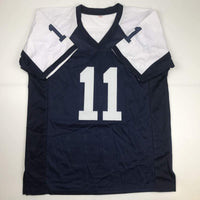 Autographed/Signed Danny White Dallas Thanksgiving Day Football Jersey JSA COA