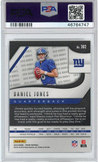 Graded 2019 Panini Prizm Daniel Jones #302 Rookie RC Football Card PSA 10 Gem Mint