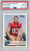 Graded 2019 Panini Donruss Nick Bosa #318 Rookie RC Football Card PSA 10 Gem Mint
