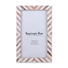 Poster Frames Chevron Collection Bone Inlay, Brown, 5 Sizes