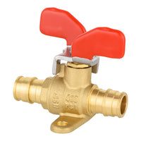 1/2" PEX-A Expansion Butterfly Valve W/Drop Ear, Red (Lead Free) Plumbingsell