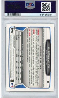 Graded 2013 Bowman Chrome Draft Picks & Prospects Christian Yelich #40 Rookie RC Baseball Card PSA 10 Gem Mint