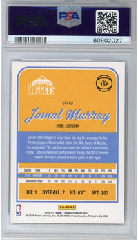 Graded 2016-17 Panini Donruss Jamal Murray #157 Rookie RC Basketball Card PSA 10 Gem Mint