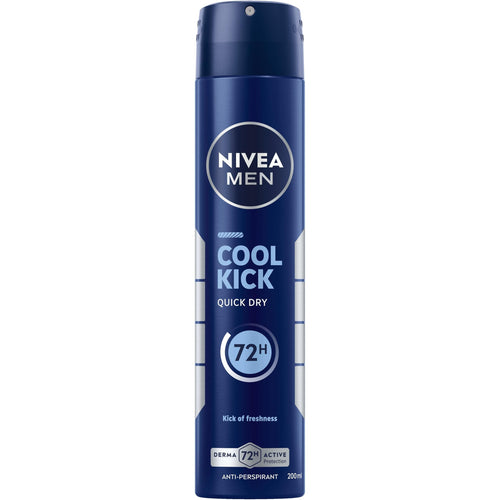 NIVEA MEN Deodorant Spray for Men Cool Kick Fresh Scent 72h 200ml