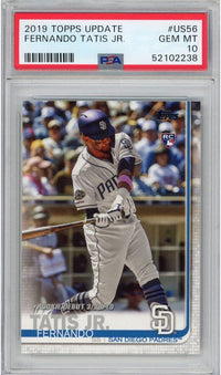 Graded 2019 Topps Update Fernando Tatis Jr. #US56 Rookie RC Baseball Card PSA 10 Gem Mint