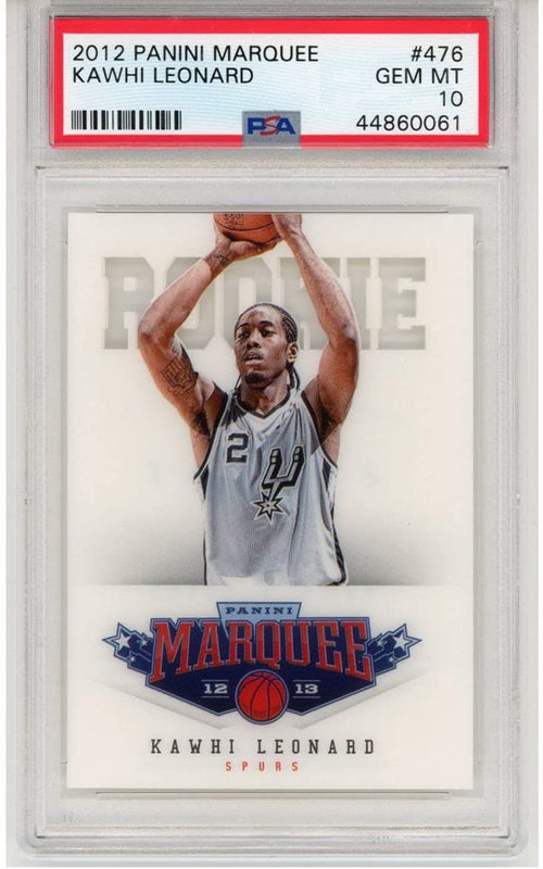 Graded 2012-13 Panini Marquee Kawhi Leonard #476 Rookie RC Basketball Card PSA 10 Gem Mint