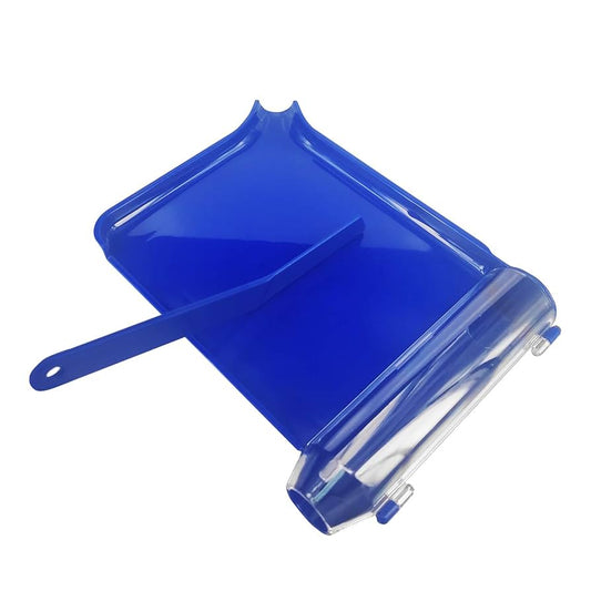 Left-Handed Pill Counting Tray and Spatula Set (Dual Spout)