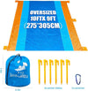 DYYBeach Blanket, Extra Large Oversized 10'X 9' for 7 Adults Soft Beach Mat, with 6 Stakes & 6 Pockets, Waterproof Sandless Picnic Mat Easy