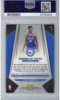 Graded 2017-18 Panini Prizm Markelle Fultz #1 Rookie RC Basketball Card PSA 10 Gem Mint