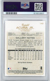 Graded 2018 Topps Gallery Ronald Acuna Jr. #140 Rookie RC Baseball Card PSA 10 Gem Mint