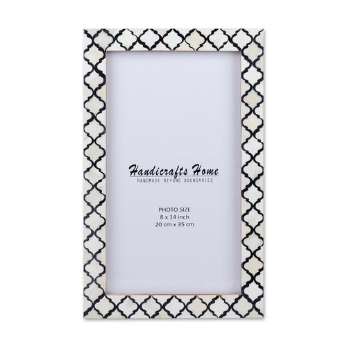 Moroccan Poster Frames Bone Inlay, Black, 9 Sizes