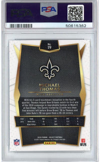 Graded 2016 Panini Select Michael Thomas #19 Rookie RC Football Card PSA 10 Gem Mint