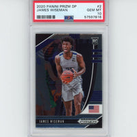 Graded 2020-21 Panini Prizm DP Draft Picks James Wiseman #2 Rookie RC Basketball Card PSA 10 Gem Mint