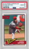 Graded 2018 Panini Chronicles Classics Shohei Ohtani #7 Rookie RC Baseball Card PSA 10 Gem Mint