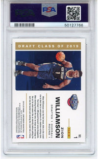 Graded 2019-20 Panini Contenders Zion Williamson #1 Draft Class Rookie RC Basketball Card PSA 10 Gem Mint