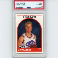 Graded 1989-90 Hoops Steve Kerr #351 Rookie RC Basketball Card PSA 10 Gem Mint