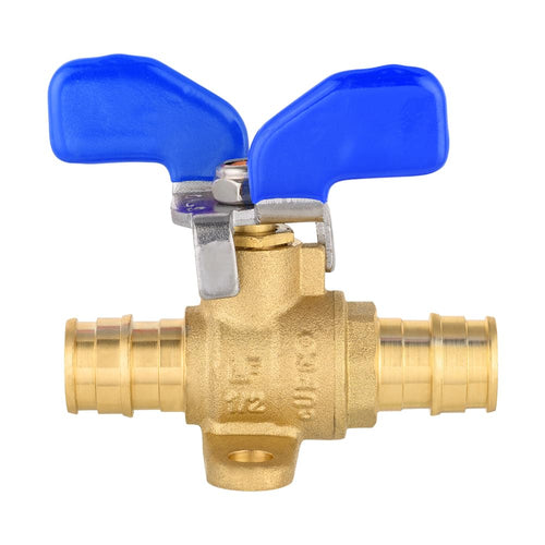 1/2" PEX-A Expansion Butterfly Valve W/Drop Ear, Blue (Lead Free) Plumbingsell