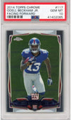 Graded 2014 Topps Chrome Odell Beckham Jr. #117 Facing Forward Rookie RC Football Card PSA 10 Gem Mint