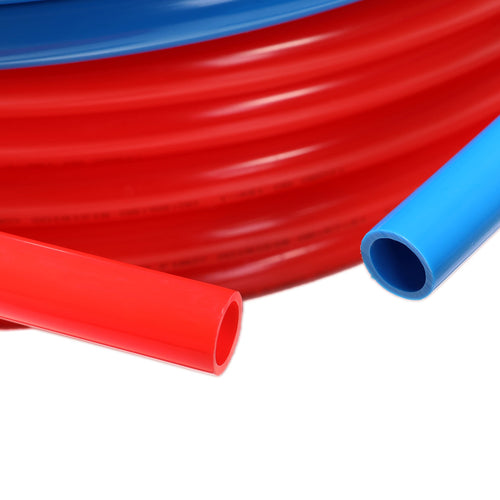 3/4" 2 x100ft, 200ft PEX-B Tubing (Blue & Red), PEX Fittings (15 PCS) Crimper & Clamps & Cutter Combo Kit Plumbingsell