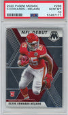 Graded 2020 Panini Mosaic Clyde Edwards-Helaire #266 Rookie RC Football Card PSA 10 Gem Mint