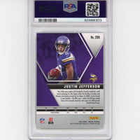 Graded 2020 Panini Mosaic Justin Jefferson #209 Rookie RC Football Card PSA 9 Mint