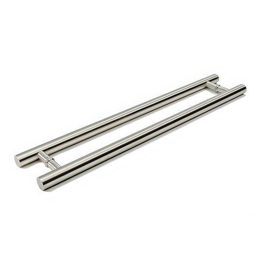 24-Inch Stainless Steel Push Handle (Door Hardware) - 10 Count