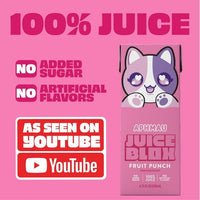 JuiceBlox Aphmau Fruit Punch Juice, 100% Fruit Juice, 6.75 fl oz, 8 Count Boxes EasyOptionXY LLC