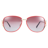 Elegant Women Gradient Luxury Polarized Sunglasses Luxury Round Eyewear With Metal High Quality Frame  lunette de soile