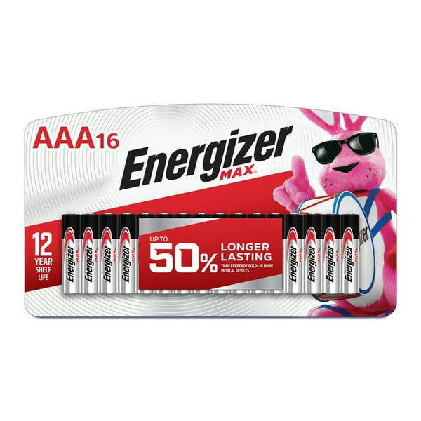 Energizer MAX AAA Batteries (16 Pack), Triple A Alkaline Batteries EasyOptionXY LLC