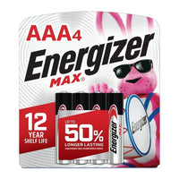 Energizer MAX AAA Batteries (4 Pack), Triple A Alkaline Batteries EasyOptionXY LLC