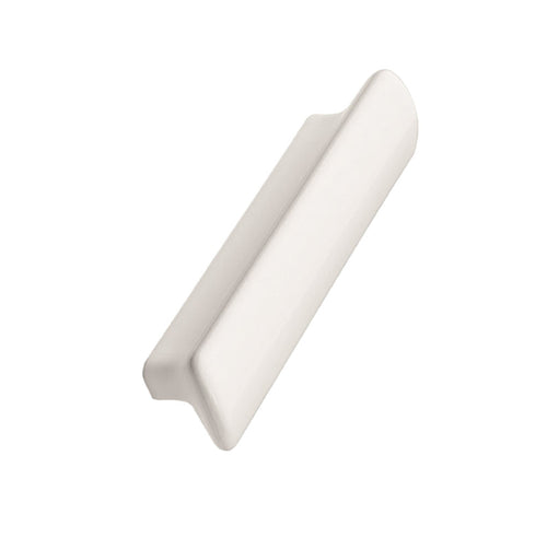 Glossy White "Vanilla" Cabinet Knob and Drawer Pull Euro • Knobs