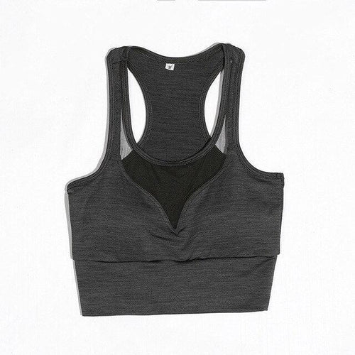 Mesh Insert Sports Bra Yoga Top | Stylish Country Girl Activewear for Fitness & Yoga