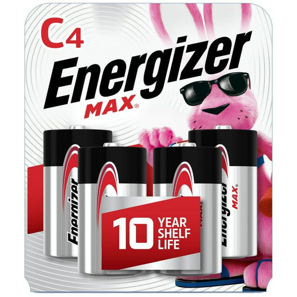Energizer MAX C Batteries (4 Pack), C Cell Alkaline Batteries EasyOptionXY LLC
