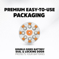Energizer Hearing Aid Batteries Size 13, Orange Tab, 16 Pack EasyOptionXY LLC