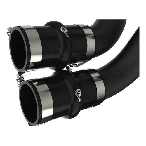 aFe BladeRunner 21-22 Ford F-150 Ecoboost V6-3.5L(tt) Aluminum Hot and Cold Charge Pipe Kit Black