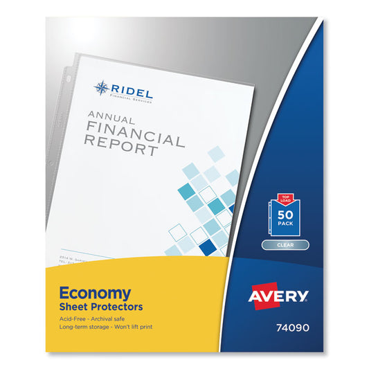 Avery® Standard and Economy Weight Clear and Semi-Clear Sheet Protector