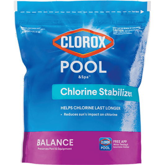 Clorox Pool&Spa Chlorine Stabilizer for Swimming Pools, 4 lb Bag EasyOptionXY LLC