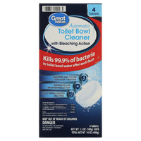 3.5oz Great Value Toilet Bowl Tablets, 4 Count EasyOptionXY LLC