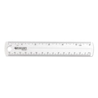 Westcott® Transparent Shatter-Resistant Plastic Ruler