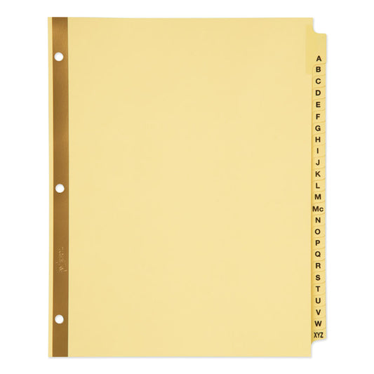 Avery® Preprinted Laminated Tab Dividers with Gold Reinforced Binding Edge