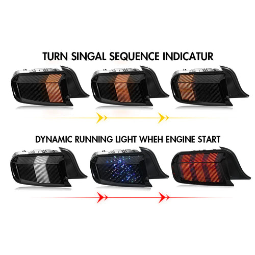 NTXGlow RGB Matrix Tail Lights (2015-2023 Ford Mustang)