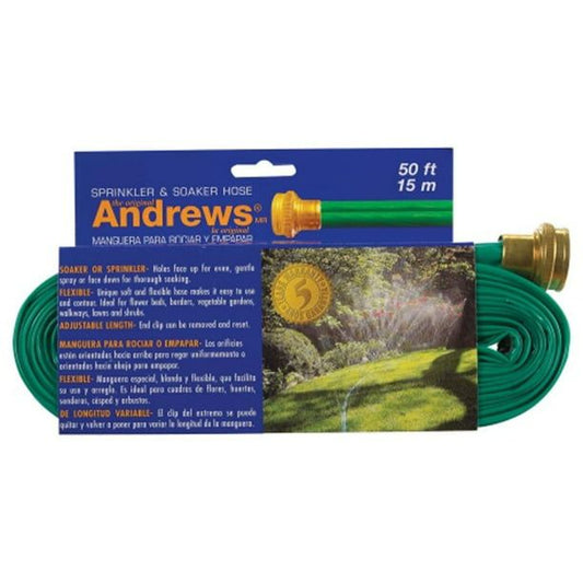 Andrews 1 in. Dia. x 50 ft. L Green Vinyl Gentle Soaker EasyOptionXY LLC