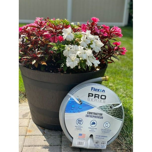 Flexon Pro Series 5/8 in. D X 100 ft. L Heavy Duty Contractor Grade Contractor Grade Hose EasyOptionXY LLC