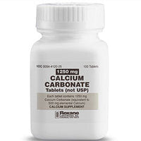 Roxane Calcium Carbonate Tablets 1250mg 100ct