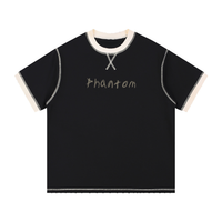 "Rewrite History" Contrast-Stitched Cotton T-Shirt