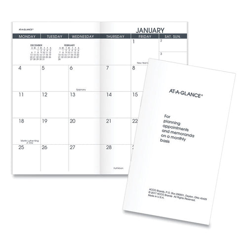 AT-A-GLANCE® Pocket Size Monthly Planner Refill